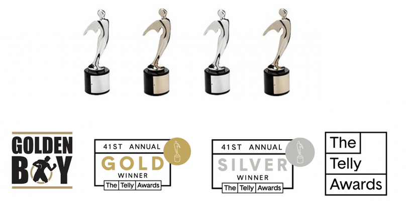 Golden Boy Wins 4 Telly Awards in Third  Consecutive Year of Victories