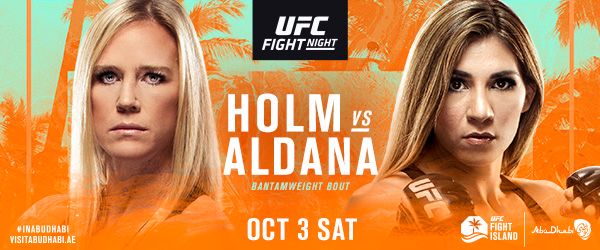FORMER WOMEN’S BANTAMWEIGHT CHAMPION(#2) HOLLY HOLM FACES SURGING (#6) IRENE ALDANAON  UFC FIGHT ISLAND