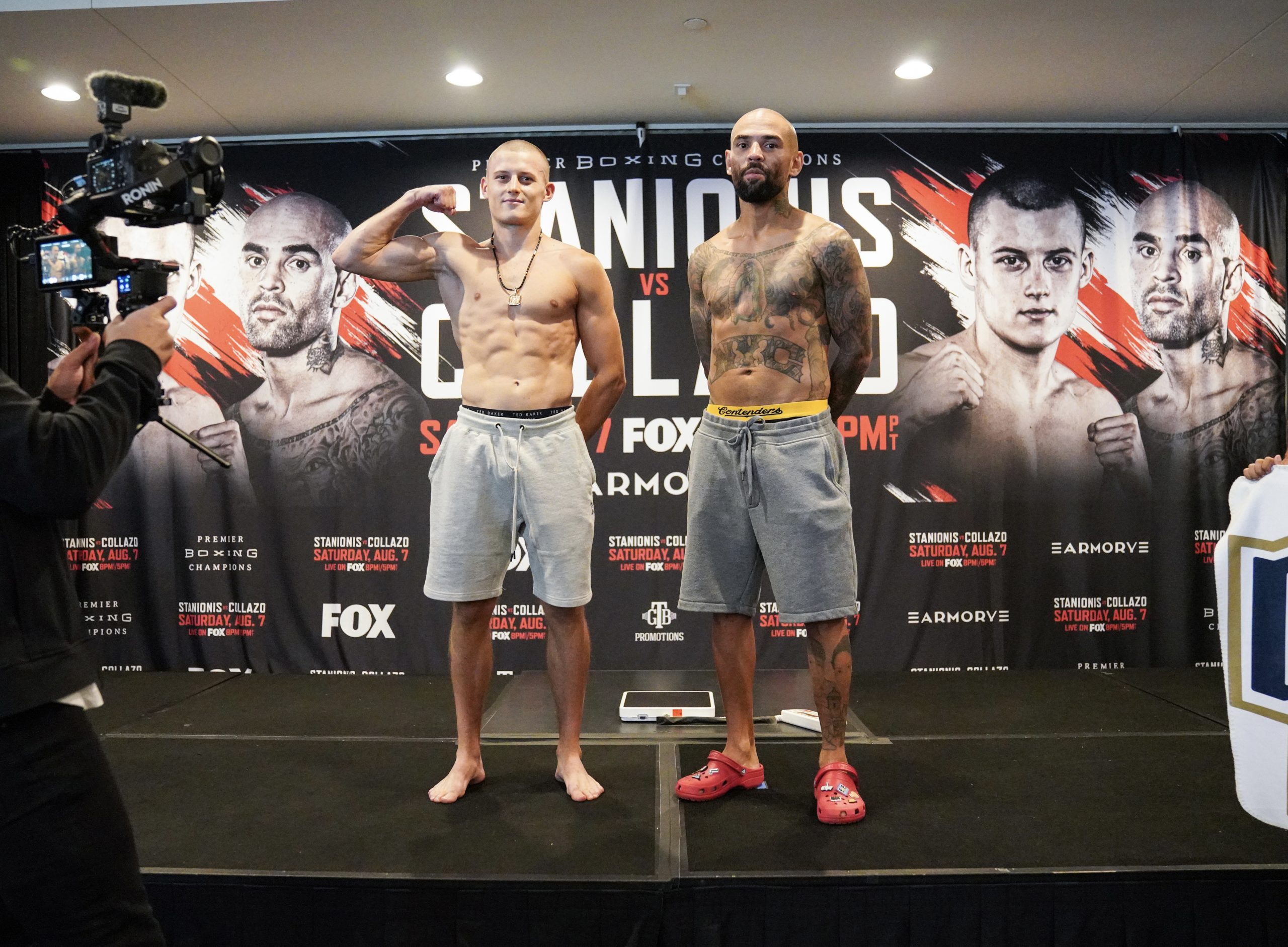 EIMANTAS STANIONIS VS. LUIS COLLAZO FOX PBC FIGHT NIGHT OFFICIAL WEIGHTS & WEIGH-IN.