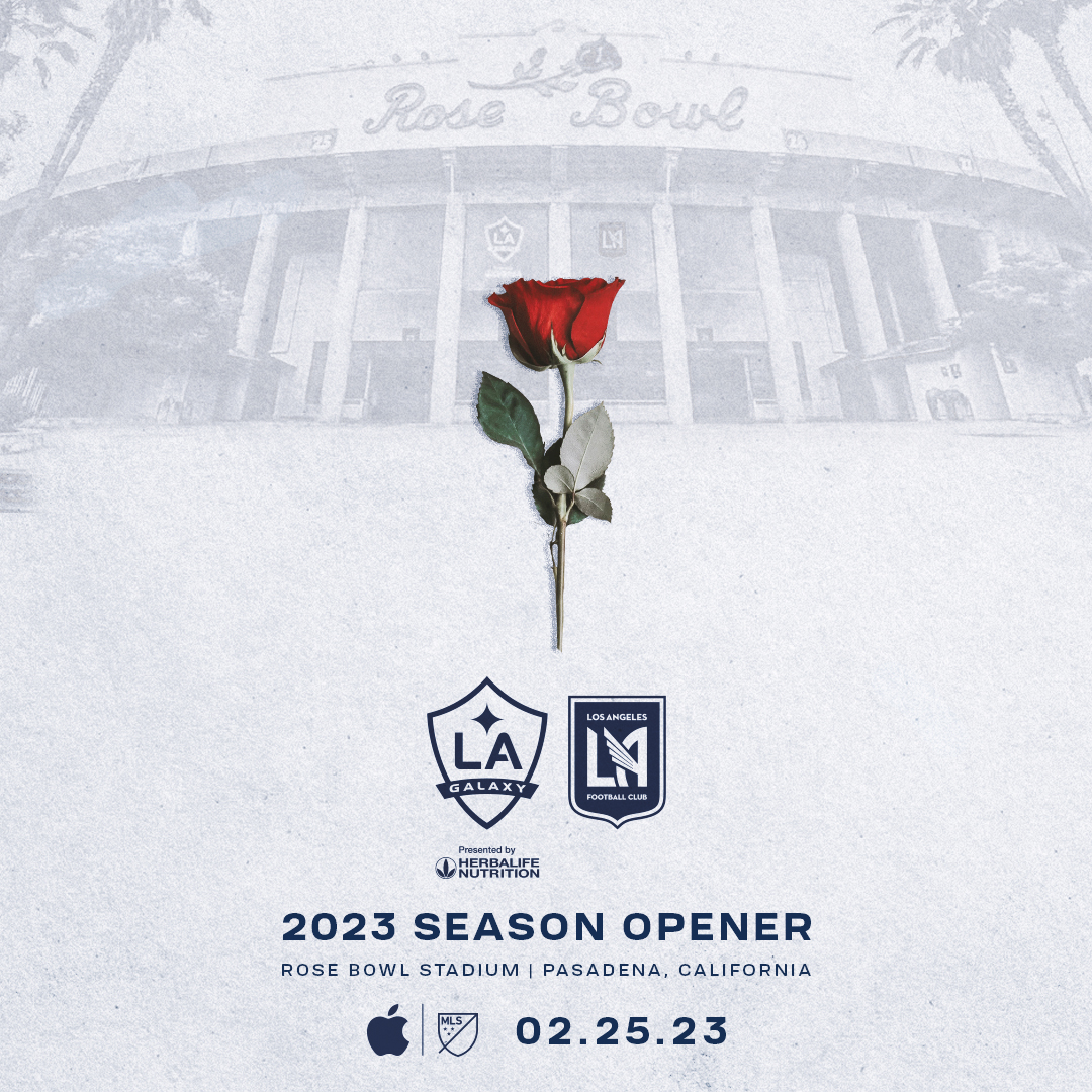 LA Galaxy enfrentará a LAFC en el Rose Bowl Stadium el sábado, 25 de febrero en un histórico partido inaugural de la temporada regular 2023. 