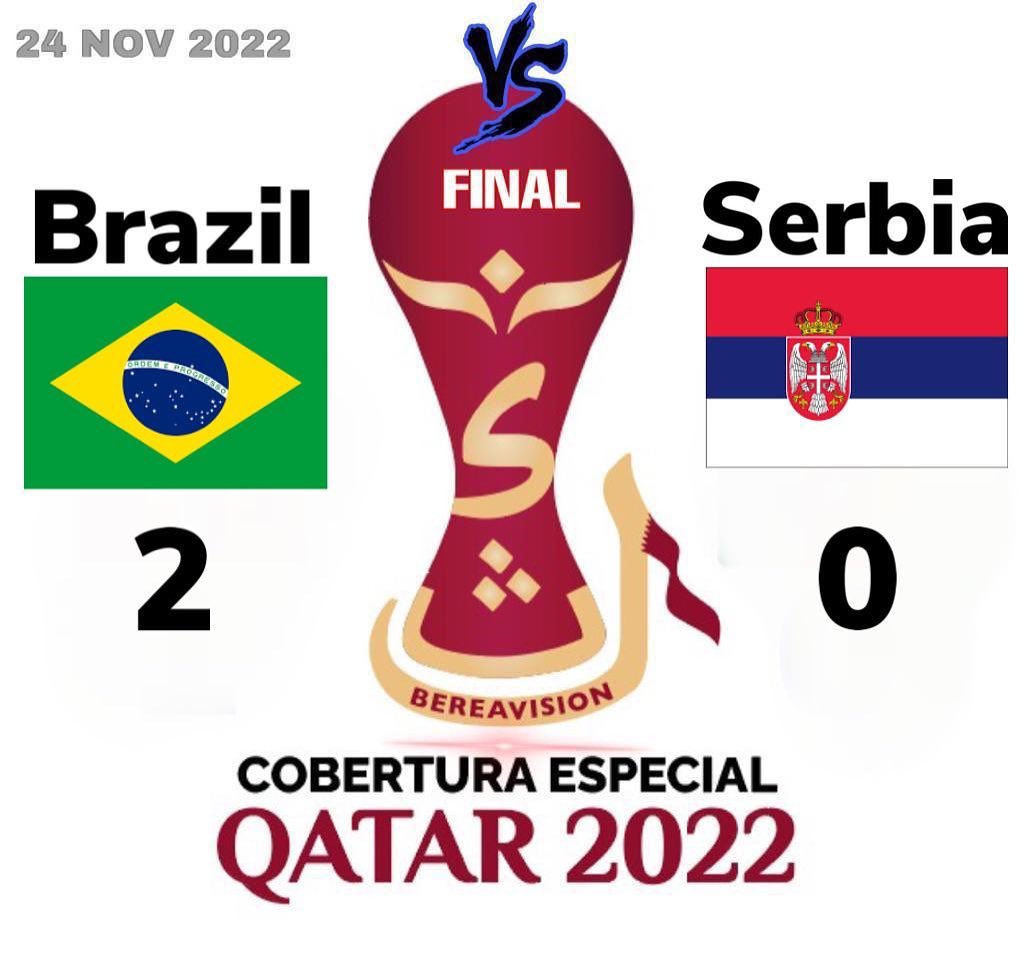 Brasil vence 2-0 a Serbia en su debut Qatar 2022.
