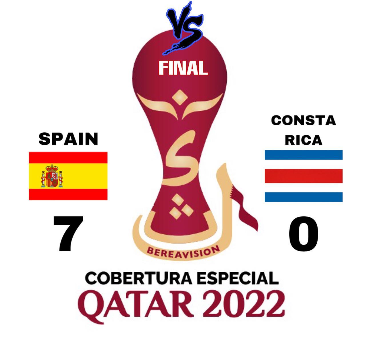 España aplasta a Costa Rica 7-0 en el Mundial Qatar 2022