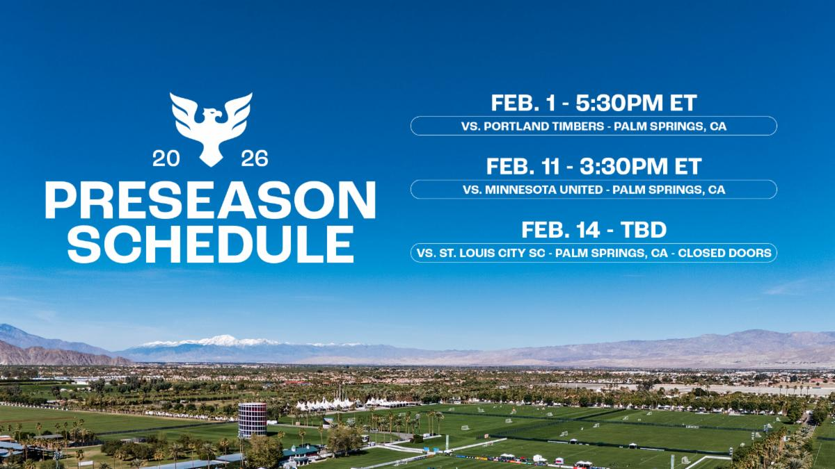 D.C. United Announces Schedule for 2026 Preseason